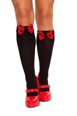 Roma Costume Mouse Bows for Stockings, Red/Black, One Size Roma Costume Mouse Bows for Stockings, Red/Black, One Size