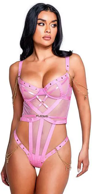 Roma Costume Play Charm Teddy, Pink/Gold, Small Roma Costume Play Charm Teddy, Pink/Gold, Small