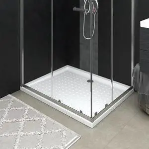 vidaXL Shower Base Tray with Dots White 31.5"x39.4"x1.6" ABS vidaXL Shower Base Tray with Dots White 31.5"x39.4"x1.6" ABS