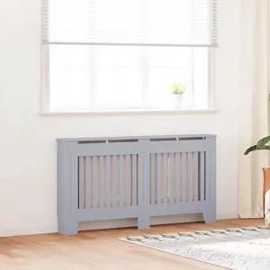 vidaXL Radiator Cover 2 pcs Grey 59.84 x 7.48 x 32.09 in vidaXL Radiator Cover 2 pcs Grey 59.84 x 7.48 x 32.09 in