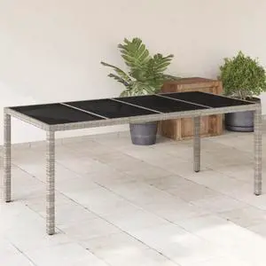 vidaXL Garden Table Set of 4 Light Grey vidaXL Garden Table Set of 4 Light Grey
