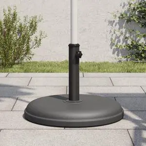 vidaXL Parasol Base Dark grey Plastic, Concrete, Iron 33 lb vidaXL Parasol Base Dark grey Plastic, Concrete, Iron 33 lb