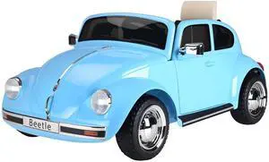 AosomAosom Licensed Volkswagen Beetle Electric Kids Ride-On Car 6V Battery Powered Toy with Remote Control Music Horn Lights MP3 for 3-6 Years Old Blue AosomAosom Licensed Volkswagen Beetle Electric Kids Ride-On Car 6V Battery Powered Toy with Remote Control Music Horn Lights MP3 for 3-6 Years Old Blue