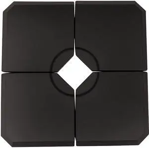 Aosom 4-Piece Heavy Duty Cantilever Offset Umbrella Stand Base Weight, 264 lb. Capacity, Easy to Fill with Water or Sand Aosom 4-Piece Heavy Duty Cantilever Offset Umbrella Stand Base Weight, 264 lb. Capacity, Easy to Fill with Water or Sand