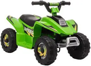 AosomAosom 6V Kids ATV Ride on 4-Wheeler Car, Electric Quad Toy Battery Powered Vehicle with Forward/ Reverse Switch for 18-36 Months Old Toddlers, Green AosomAosom 6V Kids ATV Ride on 4-Wheeler Car, Electric Quad Toy Battery Powered Vehicle with Forward/ Reverse Switch for 18-36 Months Old Toddlers, Green