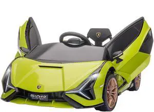 AosomAosom 12V Lamborghini SIAN Licensed Electric Car for kids with Remote Control, Horn, Music, & Headlights, Green AosomAosom 12V Lamborghini SIAN Licensed Electric Car for kids with Remote Control, Horn, Music, & Headlights, Green