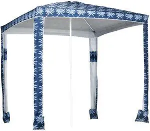 Aosom Quick Beach Cabana Canopy Umbrella, 6.5' Easy-Assembly Sun-Shade Shelter with Sandbags and Carry Bag, Cool UV50+ Fits Kids & Family, Blue Coconut Palm Aosom Quick Beach Cabana Canopy Umbrella, 6.5' Easy-Assembly Sun-Shade Shelter with Sandbags and Carry Bag, Cool UV50+ Fits Kids & Family, Blue Coconut Palm