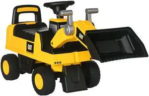 AosomAosom Caterpillar CAT Licensed Kids Ride on Excavator No Power Construction Vehicles with Manual Shovel, Horn, Hidden Storage AosomAosom Caterpillar CAT Licensed Kids Ride on Excavator No Power Construction Vehicles with Manual Shovel, Horn, Hidden Storage