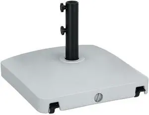 Aosom Patio Umbrella Base with Wheels, 53lbs Water or 66lbs Sand Filled, Heavy Duty Outdoor Umbrella Stand Holder, Gray Aosom Patio Umbrella Base with Wheels, 53lbs Water or 66lbs Sand Filled, Heavy Duty Outdoor Umbrella Stand Holder, Gray