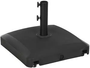 Aosom Patio Umbrella Base with Wheels, 53lbs Water or 66lbs Sand Filled, Heavy Duty Outdoor Umbrella Stand Holder, Black Aosom Patio Umbrella Base with Wheels, 53lbs Water or 66lbs Sand Filled, Heavy Duty Outdoor Umbrella Stand Holder, Black