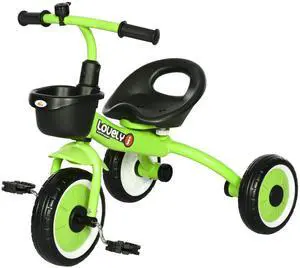 AosomQaba Tricycle for Kids Age 2-5, Toddler Bike for Children, Green AosomQaba Tricycle for Kids Age 2-5, Toddler Bike for Children, Green