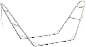 Aosom Hammock Stand, Portable Adjustable Steel Frame Hammock Stand, Weather Resistant, 10.3', 550 lbs. Capacity, White Aosom Hammock Stand, Portable Adjustable Steel Frame Hammock Stand, Weather Resistant, 10.3', 550 lbs. Capacity, White