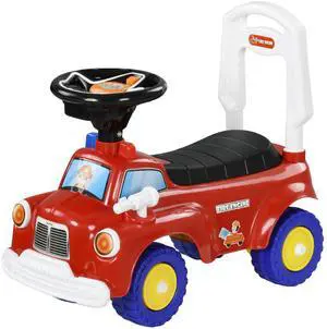 AosomQaba Toddler Ride on Fire Truck with Music, Horn, Under Seat Storage, for Kids 18-36 Months, Red AosomQaba Toddler Ride on Fire Truck with Music, Horn, Under Seat Storage, for Kids 18-36 Months, Red
