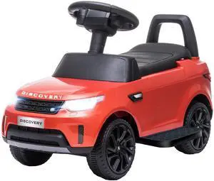 AosomQaba 2 in 1 Land Rover Licensed 6V Ride on Car Sliding Car Battery Powered Electric Car w/ Headlights Music Horn, Red AosomQaba 2 in 1 Land Rover Licensed 6V Ride on Car Sliding Car Battery Powered Electric Car w/ Headlights Music Horn, Red