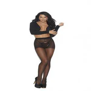 Elegant Moments Sheer crotchless pantyhose with back seam, 100% Nylon Pantyhose Hosiery , 100% Nylon, Black, One Size Elegant Moments Sheer crotchless pantyhose with back seam, 100% Nylon Pantyhose Hosiery , 100% Nylon, Black, One Size