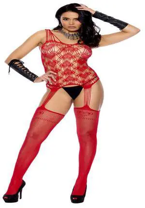 Elegant Moments Heart net suspender bodystocking, 90% Nylon, 10% Spandex Bodystocking Hosiery/Clothing , 90% Nylon, 10% Spandex, Red, One Size Elegant Moments Heart net suspender bodystocking, 90% Nylon, 10% Spandex Bodystocking Hosiery/Clothing , 90% Nylon, 10% Spandex, Red, One Size