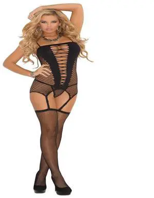 Elegant Moments Seamless diamond net camisette, g-string and stockings , 90% Nylon, 10% Spandex 3 pc. Set Cami Set Hosiery/Clothing, 90% Nylon, 10% Spandex, Black, One Size Elegant Moments Seamless diamond net camisette, g-string and stockings , 90% Nylon, 10% Spandex 3 pc. Set Cami Set Hosiery/Clothing, 90% Nylon, 10% Spandex, Black, One Size