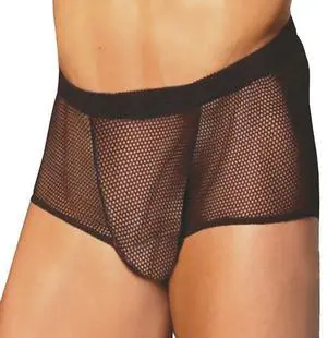 Elegant Moments Men's fishnet boxer, 100% Polyester Boxer Menswear , 100% Polyester, Black, L Elegant Moments Men's fishnet boxer, 100% Polyester Boxer Menswear , 100% Polyester, Black, L
