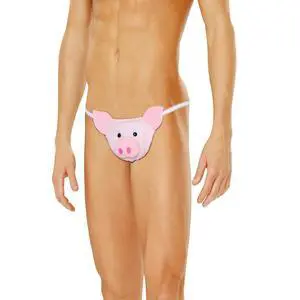 Elegant Moments Men's pig pouch, 100% Polyester Pouch G-String Menswear, 100% Polyester, Pink, One Size Elegant Moments Men's pig pouch, 100% Polyester Pouch G-String Menswear, 100% Polyester, Pink, One Size