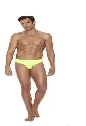 Elegant Moments Men's thong back brief , 94% Polyester, 6% Spandex Brief Thong Menswear, 94% Polyester, 6% Spandex, Chartreuse, L/XL Elegant Moments Men's thong back brief , 94% Polyester, 6% Spandex Brief Thong Menswear, 94% Polyester, 6% Spandex, Chartreuse, L/XL