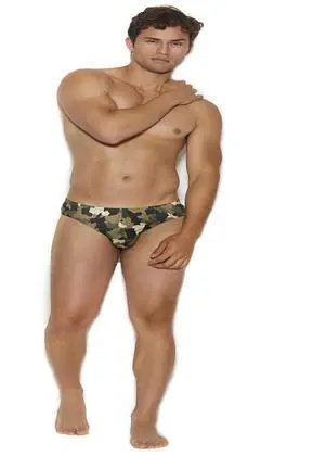 Elegant Moments Men's thong back brief, 90% Polyester, 10% Spandex Brief Thong Menswear, 90% Polyester, 10% Spandex, Camouflage, S/M Elegant Moments Men's thong back brief, 90% Polyester, 10% Spandex Brief Thong Menswear, 90% Polyester, 10% Spandex, Camouflage, S/M