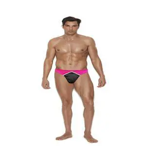 Elegant Moments Men's lycra thong, 88% Nylon, 12% Spandex Thong Menswear , 88% Nylon, 12% Spandex, Black/Neon Pink, S/M Elegant Moments Men's lycra thong, 88% Nylon, 12% Spandex Thong Menswear , 88% Nylon, 12% Spandex, Black/Neon Pink, S/M