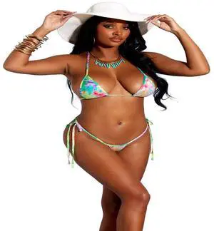 Elegant Moments Lycra bikini top and matching g-string, 97% Polyester, 3% Spandex 2 pc. Set Vivace Swim , 97% Polyester, 3% Spandex, Tie Dye Print, One Size Elegant Moments Lycra bikini top and matching g-string, 97% Polyester, 3% Spandex 2 pc. Set Vivace Swim , 97% Polyester, 3% Spandex, Tie Dye Print, One Size