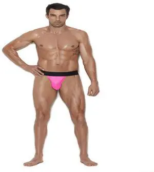 Elegant Moments Men's thong with elastic band, 83% Nylon, 17% Spandex Thong Menswear , 83% Nylon, 17% Spandex, Neon Pink, S/M Elegant Moments Men's thong with elastic band, 83% Nylon, 17% Spandex Thong Menswear , 83% Nylon, 17% Spandex, Neon Pink, S/M