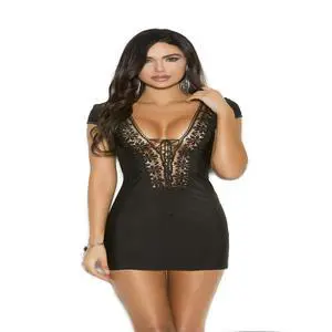 Elegant Moments Boho short sleeve mini dress with lace up front , 95% Polyester, 5% Spandex Dress Clubwear , 95% Polyester, 5% Spandex, Black, S Elegant Moments Boho short sleeve mini dress with lace up front , 95% Polyester, 5% Spandex Dress Clubwear , 95% Polyester, 5% Spandex, Black, S