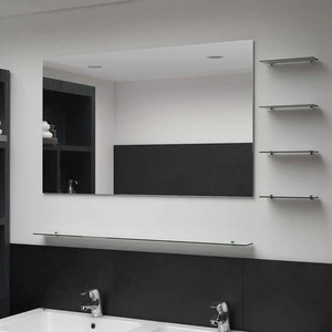 vidaXL Wall Mirror with 5 Shelves Silver 39.4"x23.6 vidaXL Wall Mirror with 5 Shelves Silver 39.4"x23.6