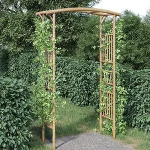 vidaXL Rose Arch Bamboo 46.5"x15.7"x73.6 vidaXL Rose Arch Bamboo 46.5"x15.7"x73.6