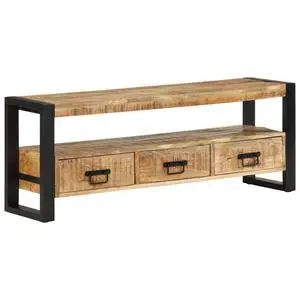 vidaXL TV Stand 47.2"x11.8"x17.7" Solid Wood Mango vidaXL TV Stand 47.2"x11.8"x17.7" Solid Wood Mango
