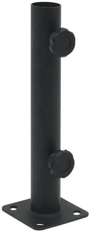 vidaXL Parasol Base for Ã1.3"/1.3"/1.5" Pole Matt Black Steel vidaXL Parasol Base for Ã1.3"/1.3"/1.5" Pole Matt Black Steel