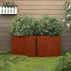 vidaXL Planters 2 pcs 16.5"x15.7"x15.4" Corten Steel vidaXL Planters 2 pcs 16.5"x15.7"x15.4" Corten Steel