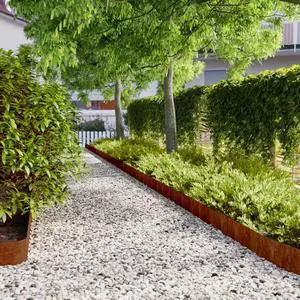 vidaXL Lawn Edgings 10 pcs 5.9"x40.6" Flexible Corten steel vidaXL Lawn Edgings 10 pcs 5.9"x40.6" Flexible Corten steel