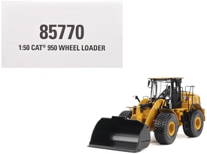 CAT Caterpillar 950 Wheel Loader Yellow "High Line" Series 1/50 Diecast Model by Diecast Masters CAT Caterpillar 950 Wheel Loader Yellow "High Line" Series 1/50 Diecast Model by Diecast Masters