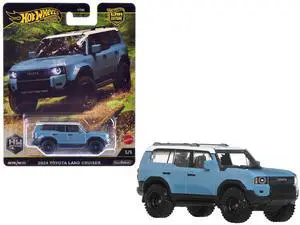 2024 Toyota Land Cruiser Blue with White Top "HW Off Road" Series Diecast Model Car by Hot Wheels 2024 Toyota Land Cruiser Blue with White Top "HW Off Road" Series Diecast Model Car by Hot Wheels