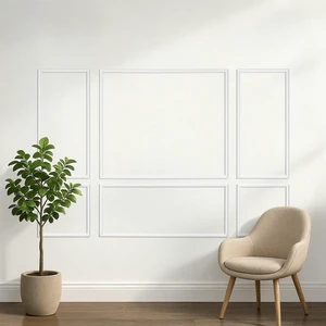 VEVOR Wall Molding 3 Pack, Wainscoting Panels Kit, Lightweight Paintable Polystyrene, Easy to Install Accent Wall Trim for Interior Décor Living Room, Bedroom, Home, White (23x56.3 + 23x23 in) VEVOR Wall Molding 3 Pack, Wainscoting Panels Kit, Lightweight Paintable Polystyrene, Easy to Install Accent Wall Trim for Interior Décor Living Room, Bedroom, Home, White (23x56.3 + 23x23 in)