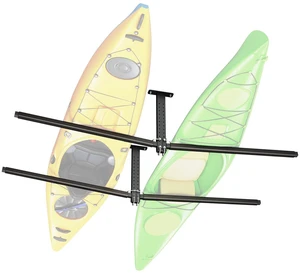 VEVOR Kayak Storage Rack for 2 Kayaks, Holds Up to 250 lbs, Heavy Duty Adjustable Ceiling Rack for Garage Ceiling Mount, Overhead Garage Storage Hanger for Canoe, Ladder, SUP, Surfboard & Paddleboard VEVOR Kayak Storage Rack for 2 Kayaks, Holds Up to 250 lbs, Heavy Duty Adjustable Ceiling Rack for Garage Ceiling Mount, Overhead Garage Storage Hanger for Canoe, Ladder, SUP, Surfboard & Paddleboard
