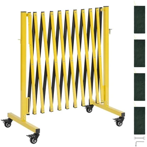 VEVOR Industrial Expandable Barricade, 13FT Expandable Safety Barrier, Flaxible Mobile Barricade with Locking Casters, Portable Folding Security Gate Traffic Fence for Driveway Warehouse Elevator VEVOR Industrial Expandable Barricade, 13FT Expandable Safety Barrier, Flaxible Mobile Barricade with Locking Casters, Portable Folding Security Gate Traffic Fence for Driveway Warehouse Elevator