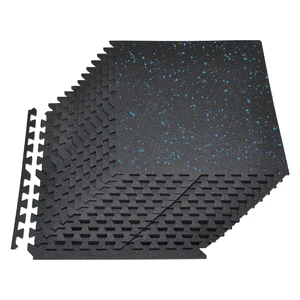 VEVOR Puzzle Exercise Mat, 24 PCS Fitness Equipment Mats, 24 x 24 x 0.56 in, High-Density EVA Foam Mat Set, Interlocking Rubber Soft Tiles, Protective Floor Padding with Blue Dots for Home Gym Office VEVOR Puzzle Exercise Mat, 24 PCS Fitness Equipment Mats, 24 x 24 x 0.56 in, High-Density EVA Foam Mat Set, Interlocking Rubber Soft Tiles, Protective Floor Padding with Blue Dots for Home Gym Office