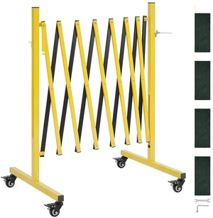 VEVOR Industrial Expandable Barricade, 12FT Expandable Safety Barrier, Flaxible Mobile Barricade with Locking Casters, Portable Folding Security Gate Traffic Fence for Driveway Warehouse Elevator VEVOR Industrial Expandable Barricade, 12FT Expandable Safety Barrier, Flaxible Mobile Barricade with Locking Casters, Portable Folding Security Gate Traffic Fence for Driveway Warehouse Elevator