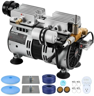 VEVOR Pond Aerators, 5.2CFM Aeration System for Lakes up to 3 Acres, 3/4 HP Air Compressor, 2 Diffusers & Two 100' Weighted Tubings, Outdoor Pond Aeration Pump for Deep Water Oxygen Circulation VEVOR Pond Aerators, 5.2CFM Aeration System for Lakes up to 3 Acres, 3/4 HP Air Compressor, 2 Diffusers & Two 100' Weighted Tubings, Outdoor Pond Aeration Pump for Deep Water Oxygen Circulation