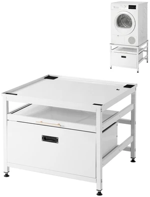 VEVOR Laundry Pedestal, 23 in Height, 29 x 29 in Washer and Dryer Pedestals with Pull-out Tray and Storage Space, 700 lbs Load Capacity, Non-Slip Feet Washing Machine Stand Universal Fit, White VEVOR Laundry Pedestal, 23 in Height, 29 x 29 in Washer and Dryer Pedestals with Pull-out Tray and Storage Space, 700 lbs Load Capacity, Non-Slip Feet Washing Machine Stand Universal Fit, White