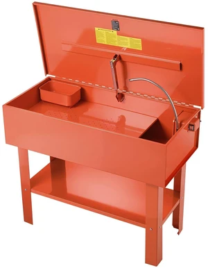 VEVOR Parts Washer 40-Gallon, 17 Gallon Solvent Capacity, 1 Gallon per Minute Max Pump Output, Steel Cabinet Electric Pump Automotive Parts Washer Cleaner for Wheel Bearings, Gears, and Carburetors VEVOR Parts Washer 40-Gallon, 17 Gallon Solvent Capacity, 1 Gallon per Minute Max Pump Output, Steel Cabinet Electric Pump Automotive Parts Washer Cleaner for Wheel Bearings, Gears, and Carburetors