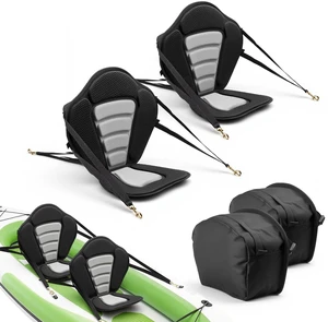 VEVOR Kayak Seat, 2 Pack 0.5" Thick, Universal Paddle Board Seat with Back Support, Sit-on-Top Soft Padded Cushion with Storage Bag & Adjustable Straps for SUP, Canoe, Fishing Boat, Inflatable Kayak VEVOR Kayak Seat, 2 Pack 0.5" Thick, Universal Paddle Board Seat with Back Support, Sit-on-Top Soft Padded Cushion with Storage Bag & Adjustable Straps for SUP, Canoe, Fishing Boat, Inflatable Kayak