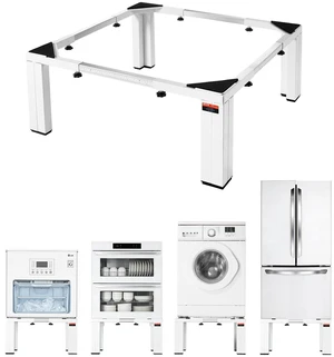 VEVOR Laundry Pedestal, 12 in Height, Washer and Dryer Pedestals with 1200 lbs Weight Load Capacity, 18.7-31 in Adjustable, Non-Slip Feet, Heavy-duty Steel Washing Machine Stand Universal Fit, White VEVOR Laundry Pedestal, 12 in Height, Washer and Dryer Pedestals with 1200 lbs Weight Load Capacity, 18.7-31 in Adjustable, Non-Slip Feet, Heavy-duty Steel Washing Machine Stand Universal Fit, White