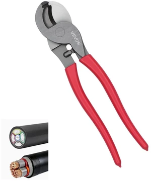 VEVOR High Leverage Cable Cutter, 9-1/4 in Compact, Forged Blades and PVC-Coated Handles, Heavy Duty Cable Cutting Pliers Tool for 4/0 AWG Aluminum, 2/0 AWG Soft Copper and 100-Pair 24AWG Comm Cables VEVOR High Leverage Cable Cutter, 9-1/4 in Compact, Forged Blades and PVC-Coated Handles, Heavy Duty Cable Cutting Pliers Tool for 4/0 AWG Aluminum, 2/0 AWG Soft Copper and 100-Pair 24AWG Comm Cables