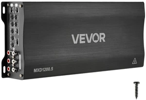 VEVOR Car Audio Amplifier, 5-Channel Bridgeable Car Amplifier, Multichannel Class D Stereo Amp, Max. 4 x 100W at 4 Ohms / 4 x 200W at 2 Ohms + 1 x 1000W at 2 Ohms / 1 x 500W at 4 Ohms, for Vehicles VEVOR Car Audio Amplifier, 5-Channel Bridgeable Car Amplifier, Multichannel Class D Stereo Amp, Max. 4 x 100W at 4 Ohms / 4 x 200W at 2 Ohms + 1 x 1000W at 2 Ohms / 1 x 500W at 4 Ohms, for Vehicles