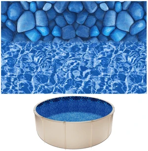 VEVOR 15ft Pool Liner, Round Overlap Swimming Pool Liner for 54 in Wall Height, Premium Vinyl, Easy Install with Leak-Proof Patches, Designed for Steel Sided Above-Ground,Outdoor, Boulder Swirl VEVOR 15ft Pool Liner, Round Overlap Swimming Pool Liner for 54 in Wall Height, Premium Vinyl, Easy Install with Leak-Proof Patches, Designed for Steel Sided Above-Ground,Outdoor, Boulder Swirl